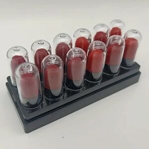 Bioaqua 12-Piece Lipstick Set featuring an array of vibrant red colors.- Sealed